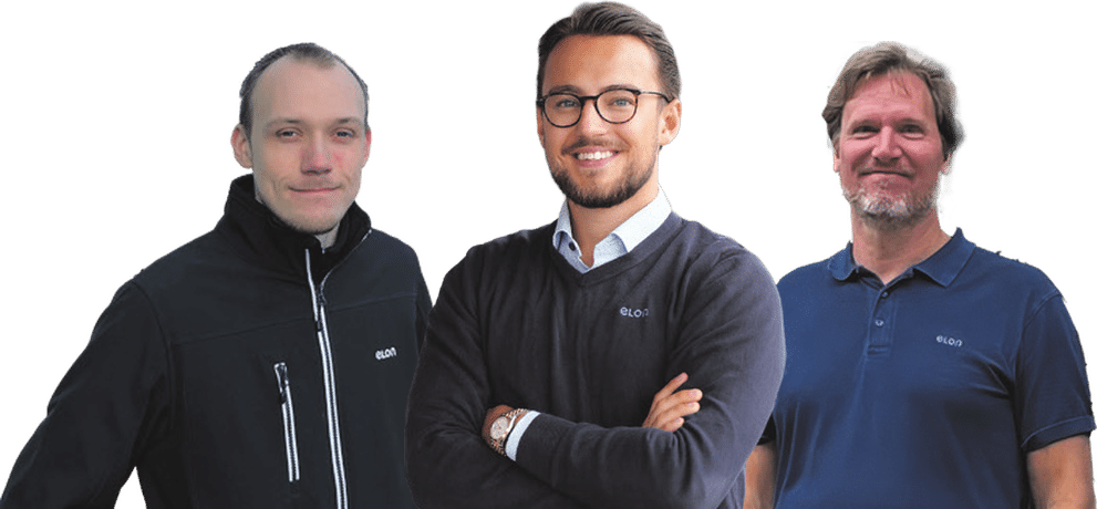 Johan, Adam och Anders på Elon Kungens Kurva